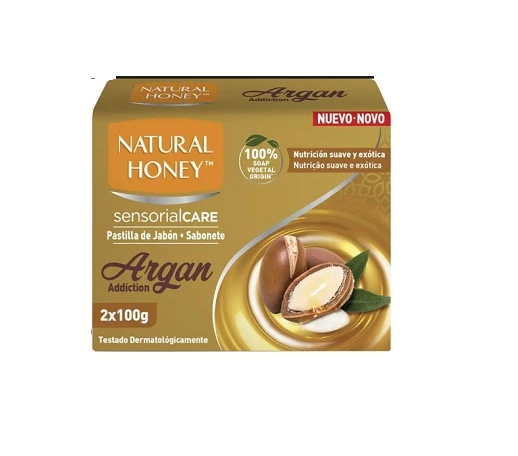 NATURAL HONEY SAPUN SOLID 2X100G ARGAN 